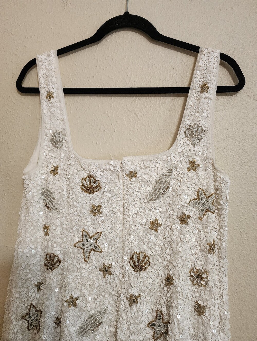 Show Me Your MuMu Lets Go Mini Salty Shells Beaded Sequins Dress XXL Party - Picture 9 of 10